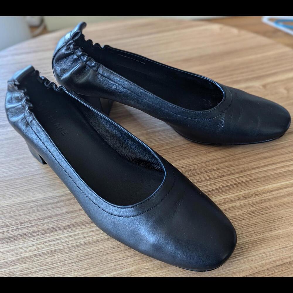 Everlane Day Heels- Black, Size 10